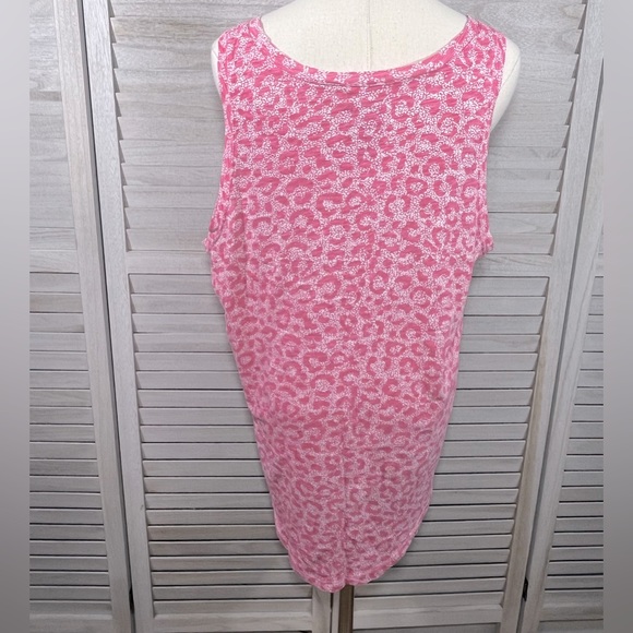 TORRID Classic Fit 100% Cotton Tank Top Pink Cheetah Print-1X - Picture 3 of 3